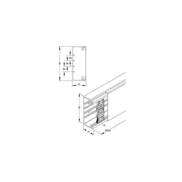 Kleinhuis HKL-Kanal HKL60110.1 60x110 grau