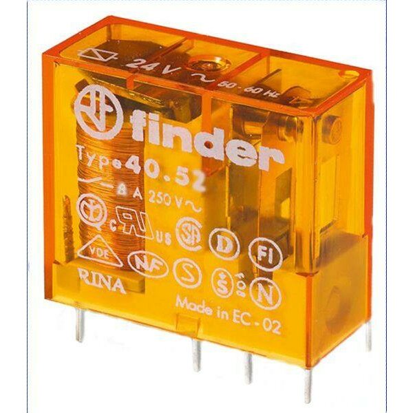 Finder Steck-/Printrelais 40.52.8.012.0000 12VAC