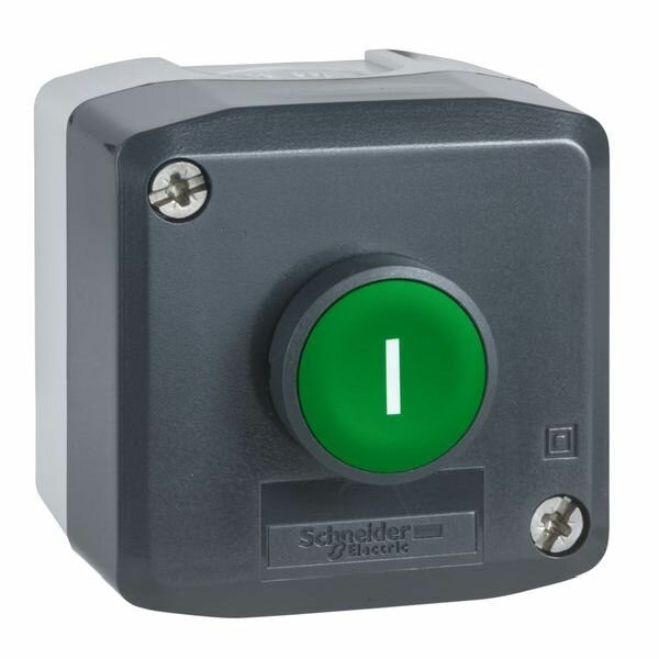 Schneider Electric Gehäuse XALD102 Befestigung mit 1Taster grün