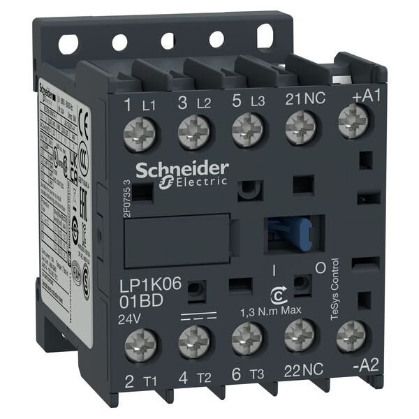 Schneider Electric Schütz LP1K1201BD 3polig 12A 24VDC