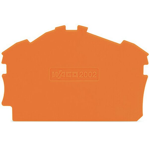 WAGO Abschlussplatte u. Zwischenplatte 2002-6392 orange 0,8mm