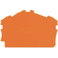 WAGO Abschlussplatte u. Zwischenplatte 2002-6392 orange...