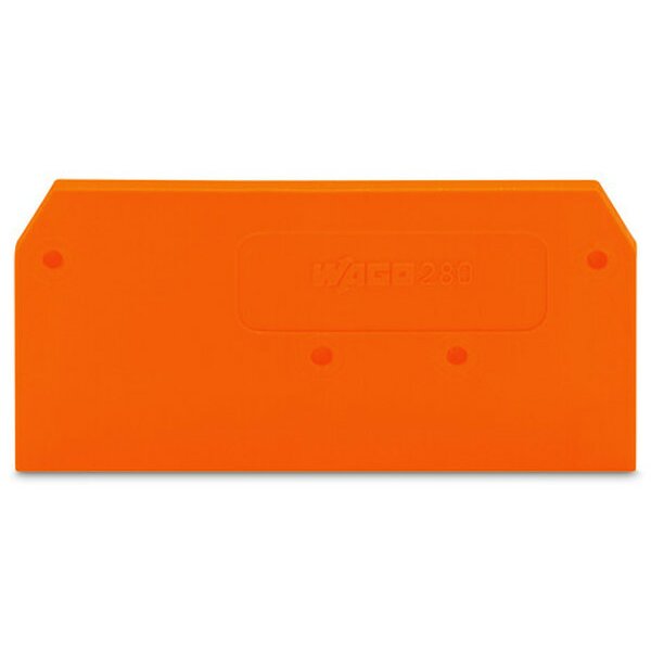 WAGO Abschlussplatte u. Zwischenplatte 280-309 orange