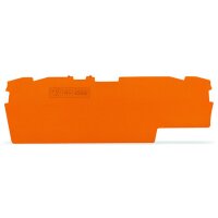 WAGO Abschlussplatte u. Zwischenplatte 2002-1892 orange 1mm