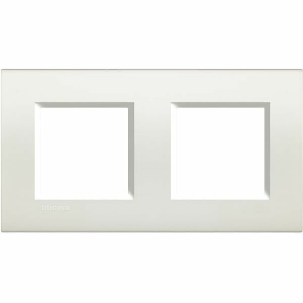 Bticino Light Rahmen LNA4802M2BI weiss 2x2-modulig