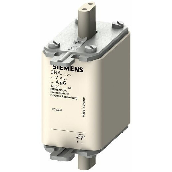 Siemens NH00-Sicherungseinsatz 3NA3814-7 mit Stirnkernmelder 35A