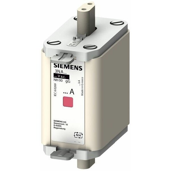 Siemens NH00-Sicherungseinsatz 3NA6824-7 mit Stirnkernmelder 80A