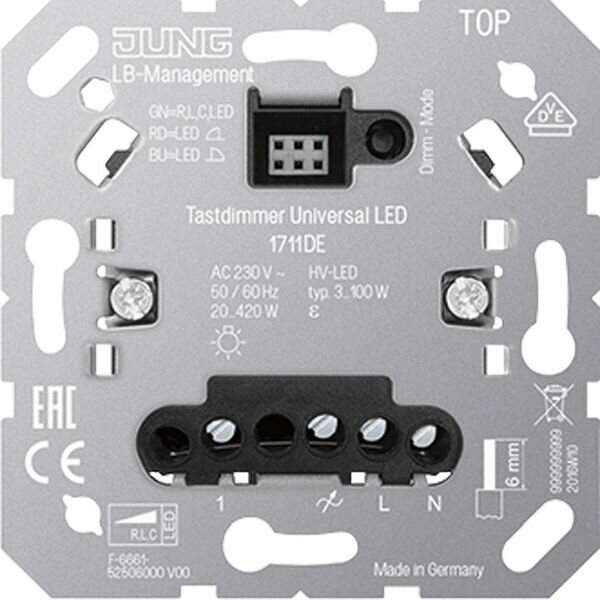 JUNG Tastdimmer 1711DE Universal LED