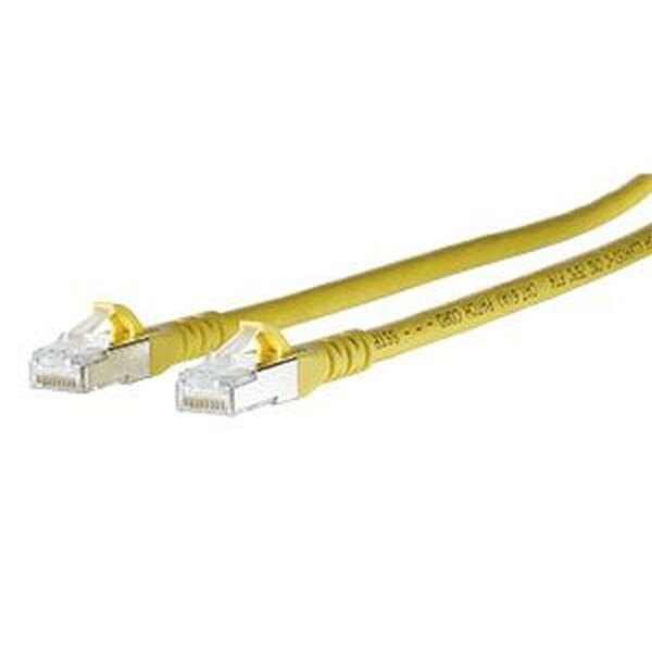 METZ Patchkabel Cat6A ISO/IEC 10G AWG26 2xRJ45 gelb 2,0m