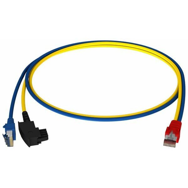 HomeWay Patchkabel LAN/TAE bl/ge 0,5m HW-Y-4-05 HCAHNG-B2404-A005