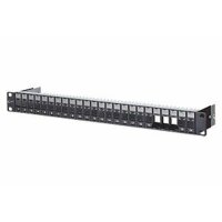 METZ Modulträger Keystone 19 Zoll 1HE 24 Port schwarz