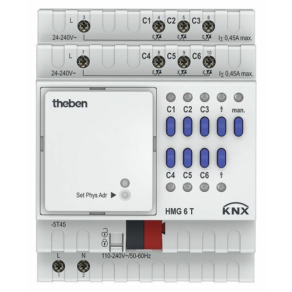 Theben MIX2-Grundmodul HMG 6 T KNX Heizungsaktor 6 Kanal