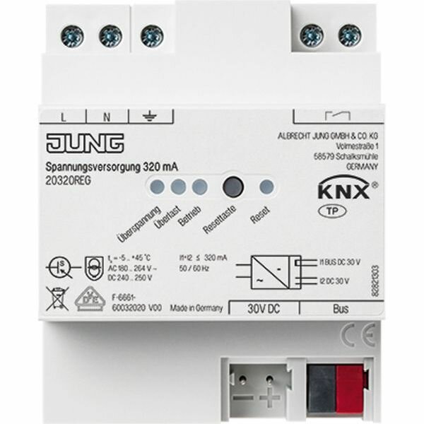 JUNG Spannungsversorgung 20320REG KNX 320mA