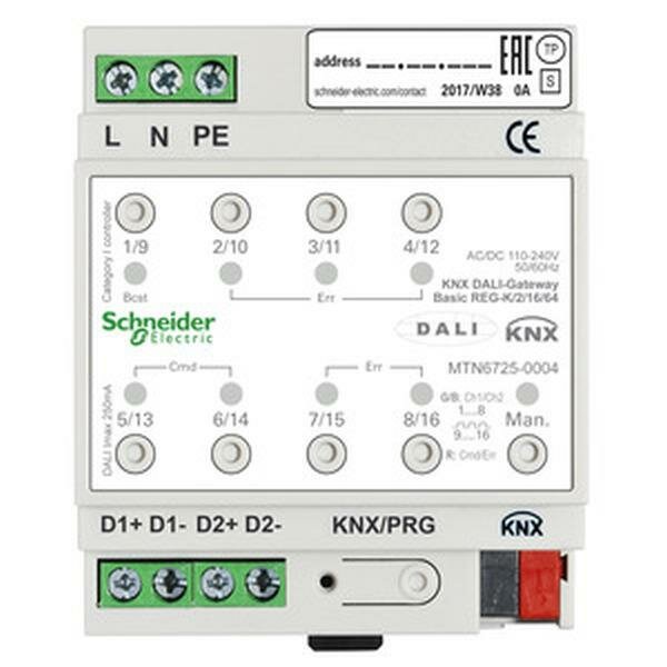 Schneider Electric DALI-Gateway KNX Basic REG-K/2/16/64 2Kanal