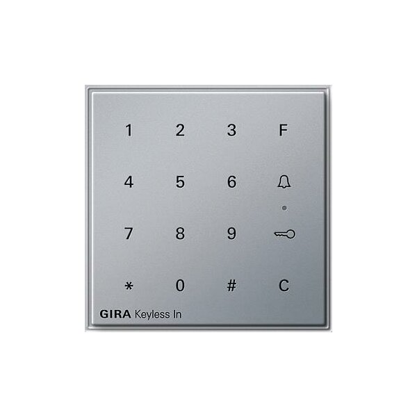 GIRA Keyless In 260565 Codetastatur TX_44 WG UP Alu