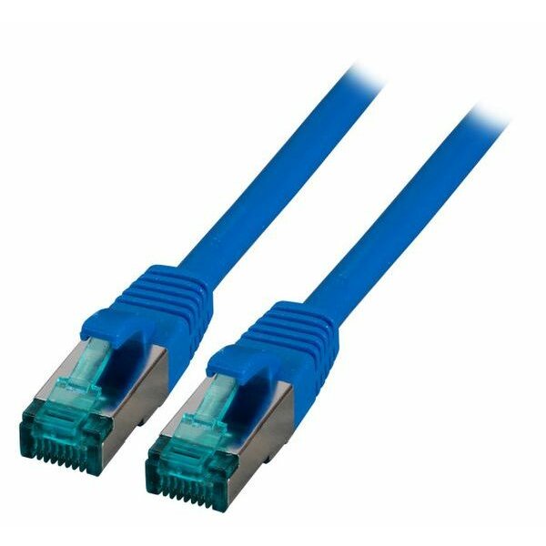 DNTE Patchkabel RJ45 S/FTP Cat.6A LSZH  5m blau