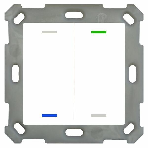 MDT Taster Light 55 2f. RGBW reinweiß gl. neutral