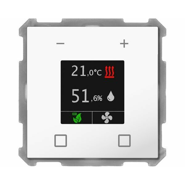 MDT Raumtemperaturregler KNX Smart 63 mit Farbdisplay weiß