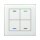 MDT Glastaster KNX II Light 4-fach RGBW Weiß Neutral