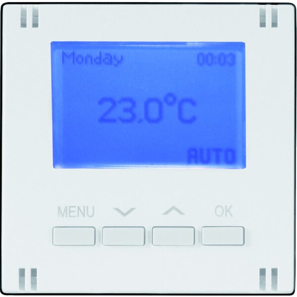 HHG Abdeckung Thermostat digital für Einsatz 90500490-DE weiß