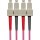 DNTP LWL-Patchkabel dx. 50/125µm OM4 pink SCd/SCd 2m