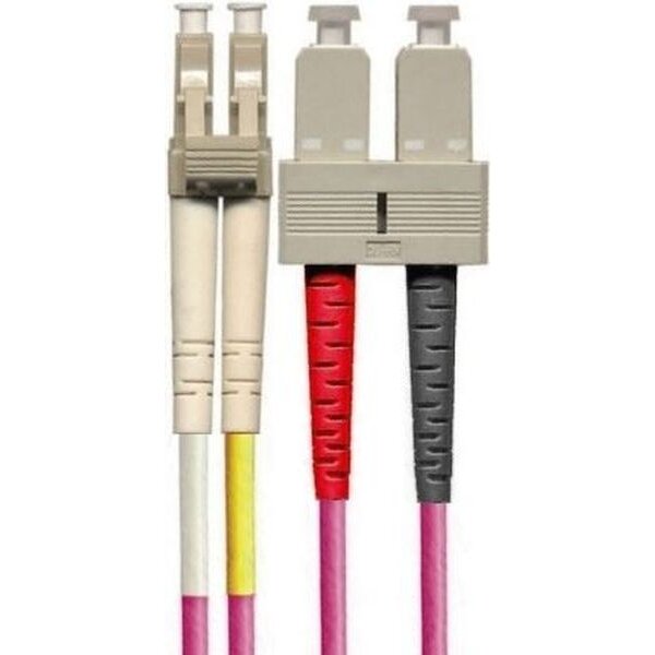 DNTP LWL-Patchkabel dx. 50/125µm OM4 pink LCd/SCd 3m