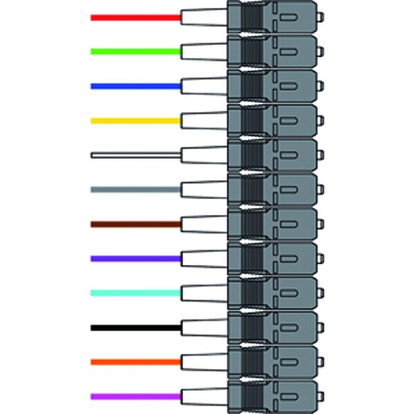 DNTP LWL-Faserpigtail SC 50µ OM4 2,0m VPE=12Stück bunt