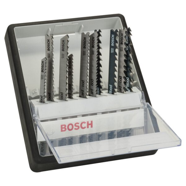 Bosch Stichsägeblatt-Set ROBUSTLINE 10er Holz Expert T-Schaft