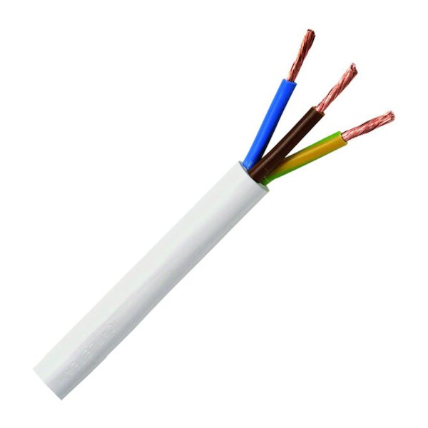 NEUT PVC-Schlauchleitung Eca H05VV-F 3G1,5 RG100m weiss