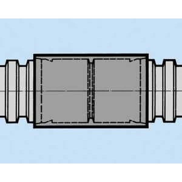 Hegler Verbindungsmuffe DN125 für HEKAPLAST mit Arretierung