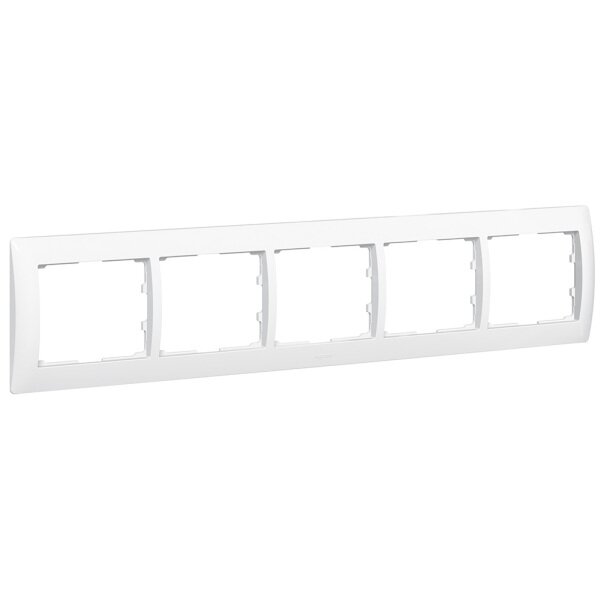 Legrand Rahmen Galea 771005 5fach waagerecht ultraweiss