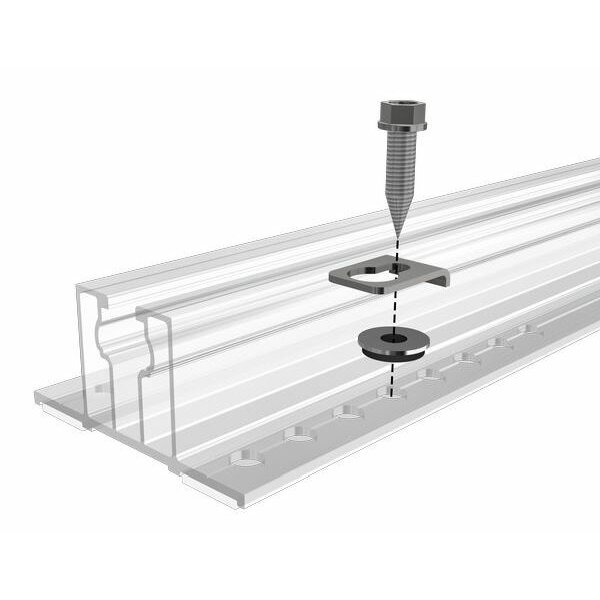 SL Rack Potential-Ausgleichsblech f. Trapezdach