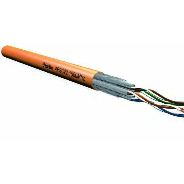 Elmat Datenkabel simplex Cat.7A 1500Mhz S/FTP 4x2xAWG22 LSOH-3 orange B2ca TR500