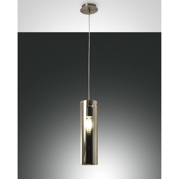 Fabas Luce Pendelleuchte LB22 Nickel satiniert fumé excl.E27 1x60W