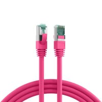 DNTE Patchkabel Cat6A eco magenta 4P27 LSZH S/FTP 2xRJ45 1m