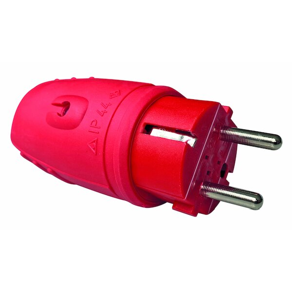 PROTEC Gummistecker PGSR44 rot IP44 16A