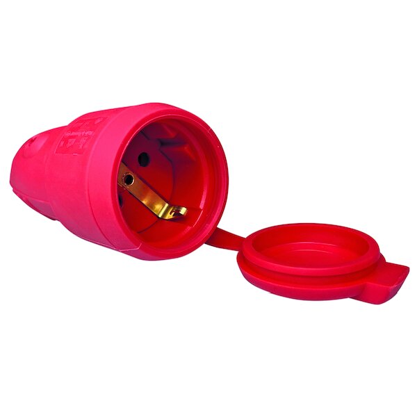 PROTEC Gummikupplung PGKR44 rot IP44 16A