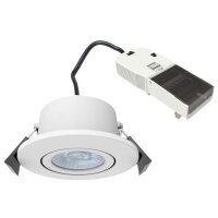 DieFra LED-Deckeneinbaustrahler Darwin IP65 weiß...