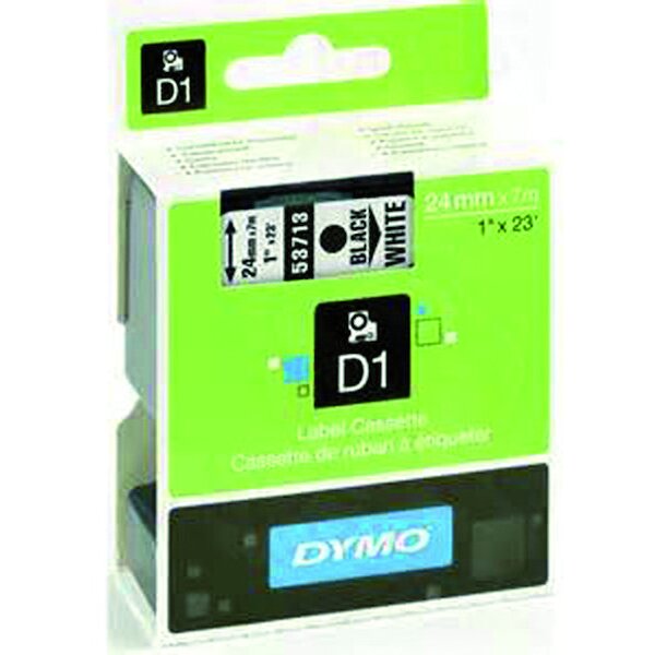 DYMO Schriftband 53713 24mm 7m schwarz auf weiss