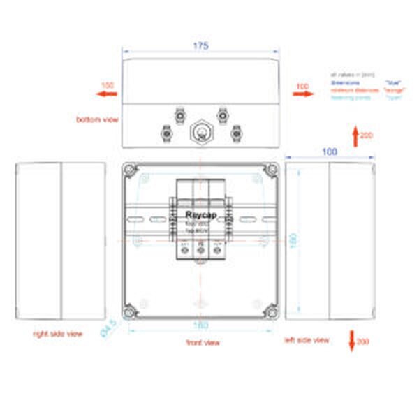 enwitec Generatoranschlusskasten S-1000-1R-X-Y-PC-1.0SC