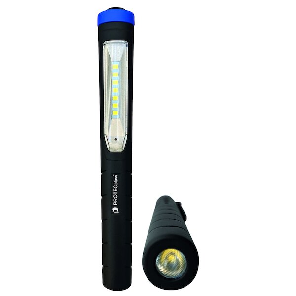 PROTEC LED-Taschenlampe PPLAKKU Profi Penlight Akku USB 2in1