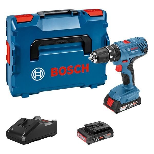 Bosch Akku-Schlagbohrschrauber GSB 18V-21 in L-Boxx+2x2,0 Ah Akku