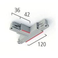 Eutrac T-Verbinder LB24 Schutzleiter außen links...