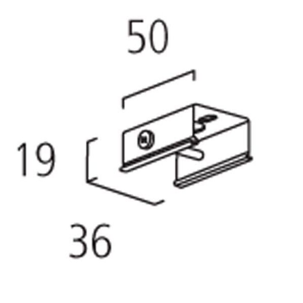 Eutrac Pendelclip LB24 f.Seil oder Pendelaufhängung silber