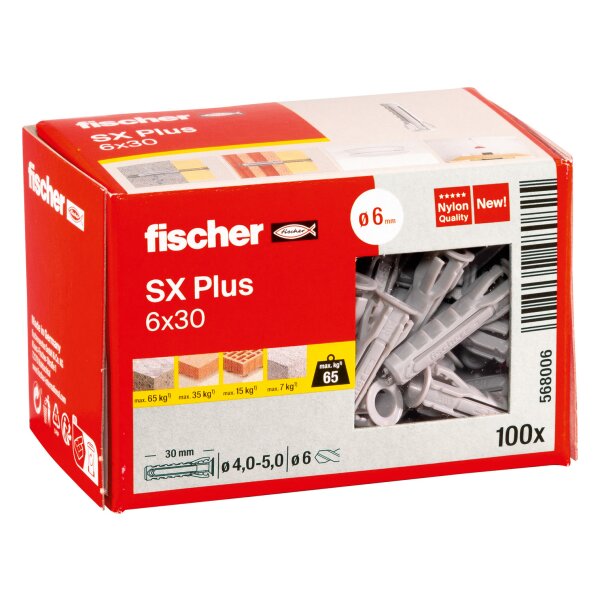 Fischer Dübel SX Plus 6x30