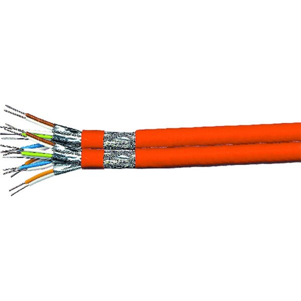 Draka Datenkabel Cat7 1000MHz Eca Basic 2x4P23 S/FTP LSHF orange TR500