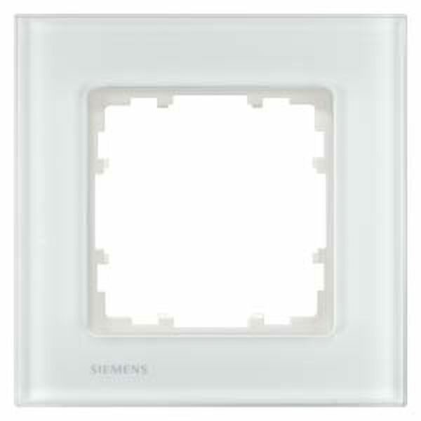 Siemens Rahmen 5TG1201-1 1fach Glas weiss