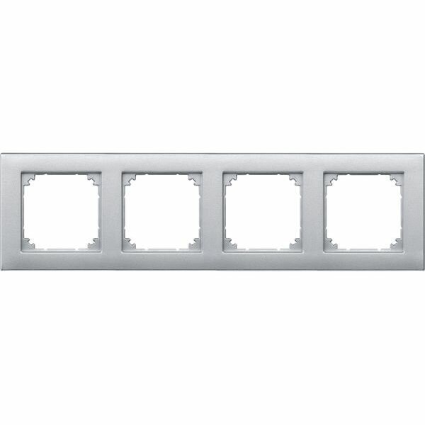 Merten Rahmen 486460 4fach aluminium M-PLAN