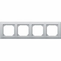 Merten Rahmen 486460 4fach aluminium M-PLAN