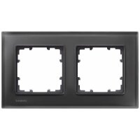 Siemens Rahmen 5TG1202-2 2fach Glas schwarz